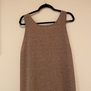 ZARA midi dress with asymmetrical open back